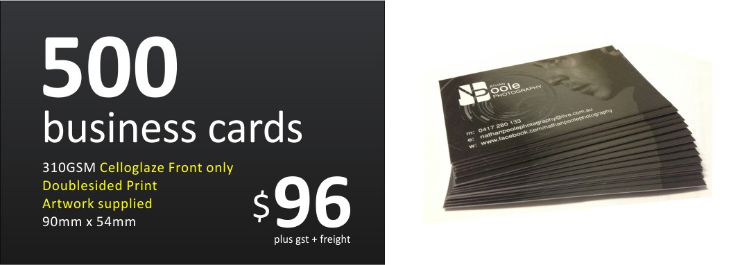 business cards Newcastle Central Coast Hunter